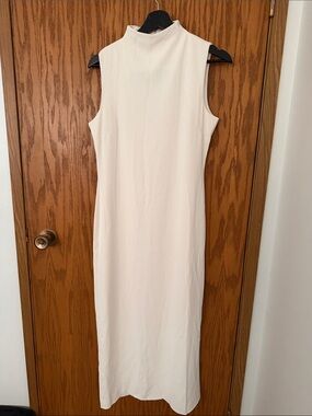 Made in Italy high neck white shift dress